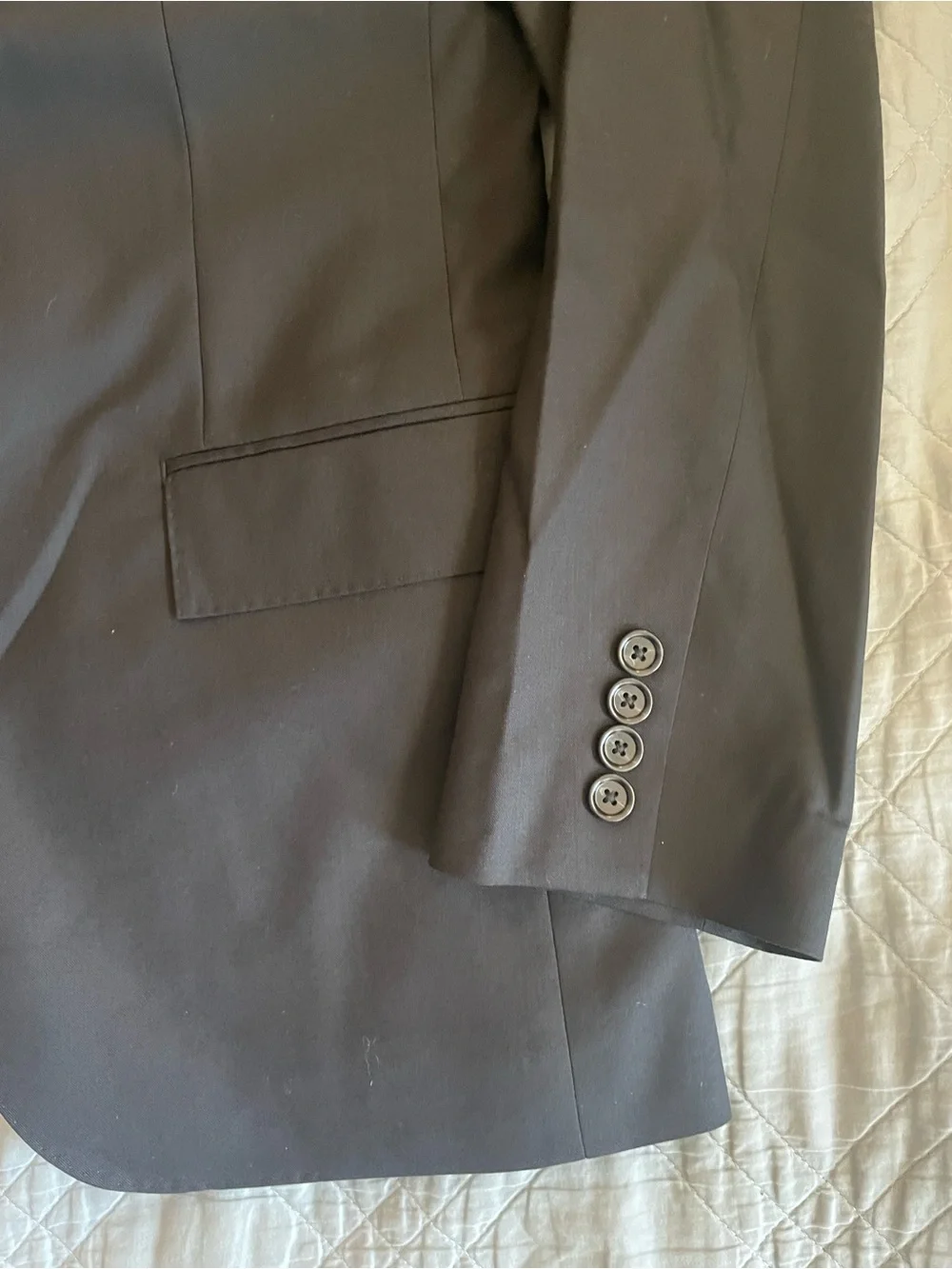 J. CREW Ludlow Slim-fit suit jacket in Italian wool Black NWT 38 R $550 28130